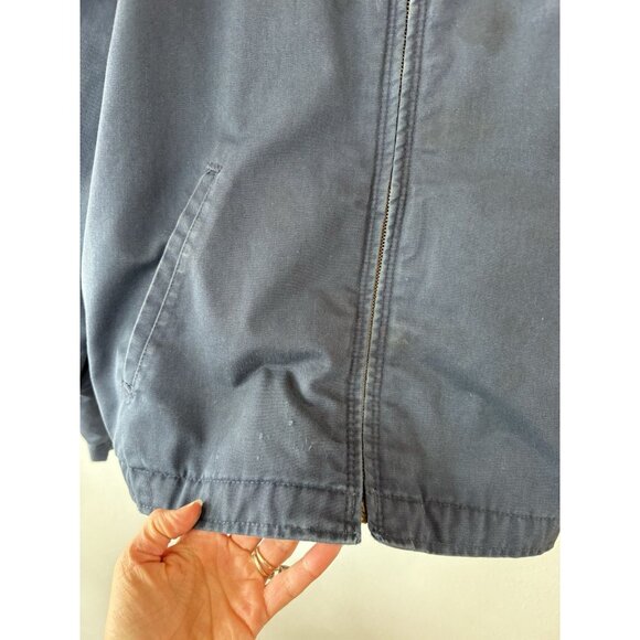 Vintage Dickies Eisenhower Jacket Mens XL Full Zip Coat Workwear Navy Blue - Picture 4 of 7